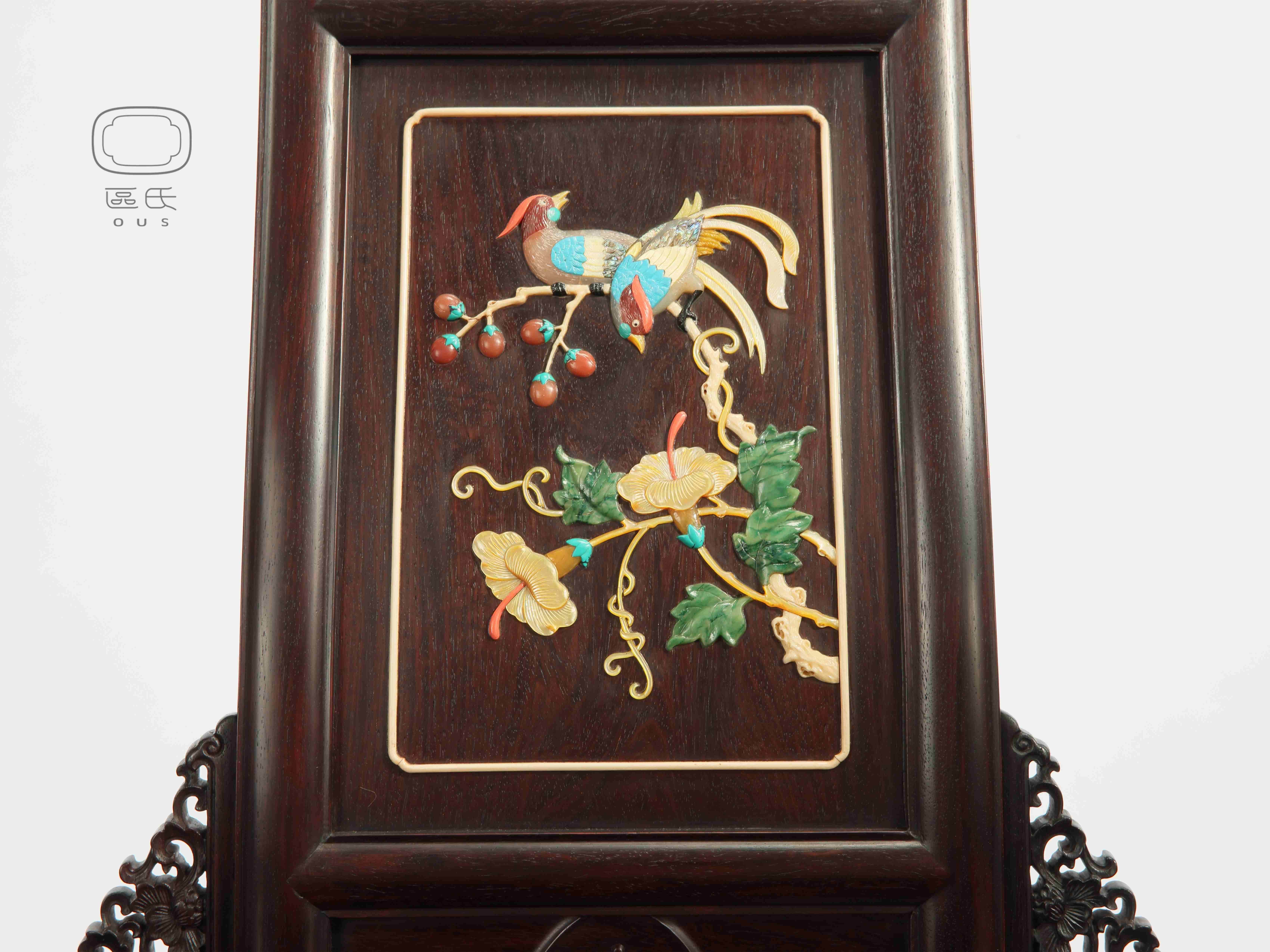 嵌百寶滿工皇宮椅